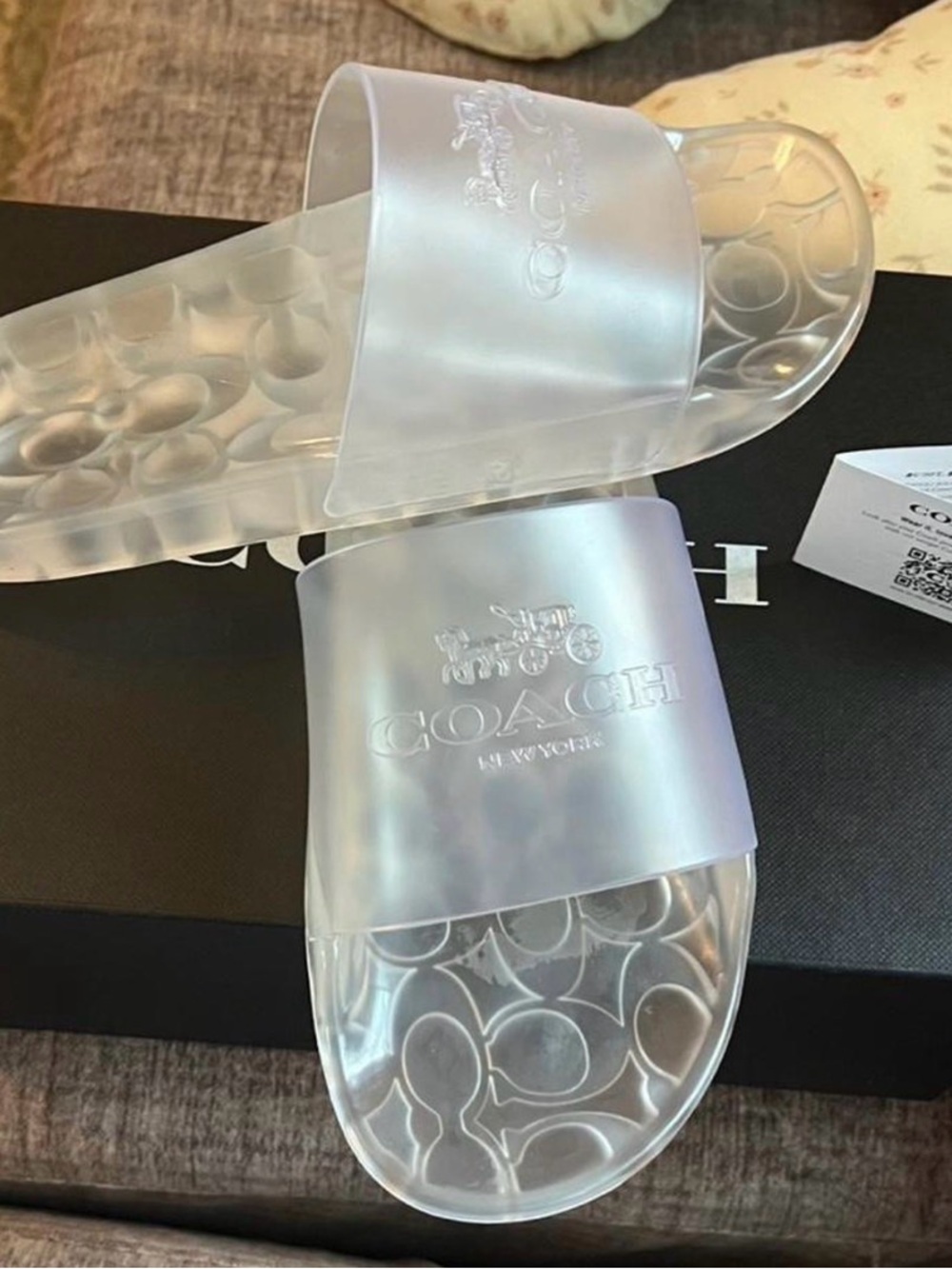 Coach Clear Ulyssa Rubber Slide